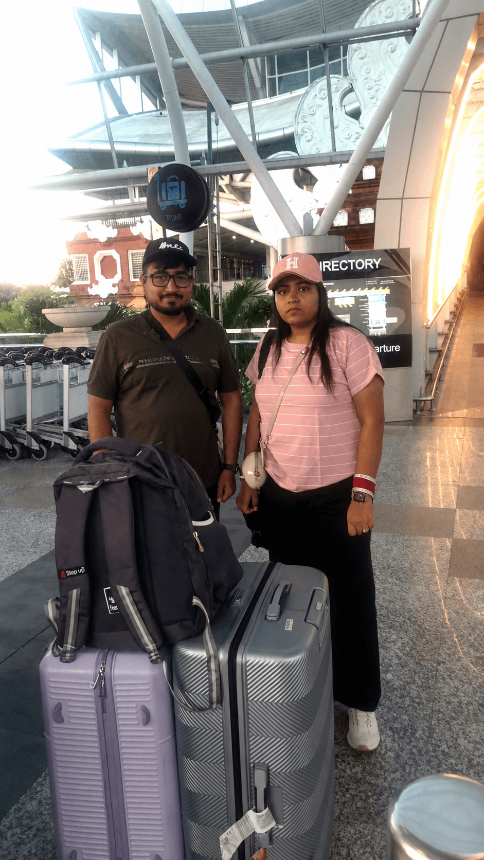 The journey begins — off to Bali