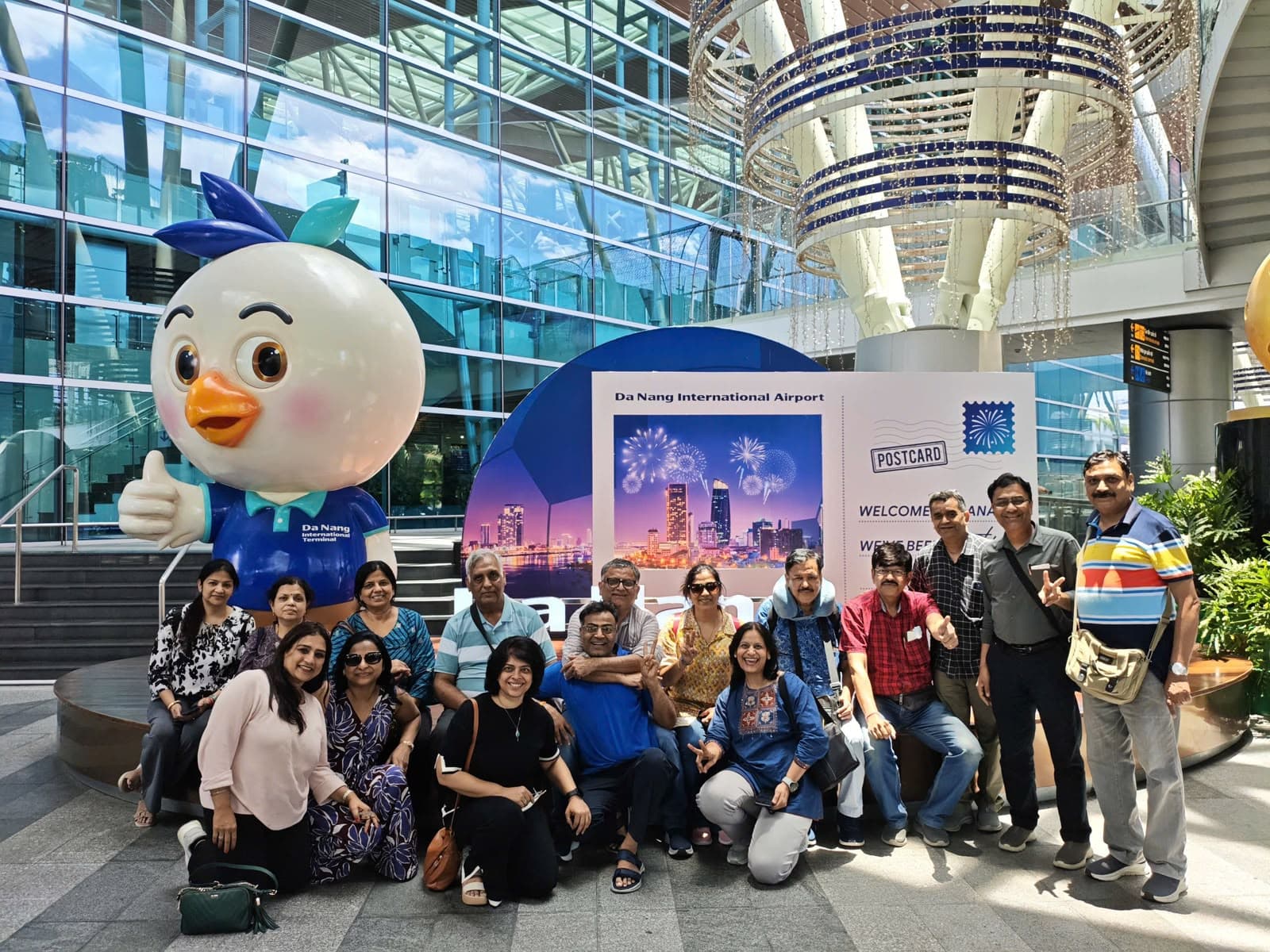 Group arrival at Da Nang International Airport